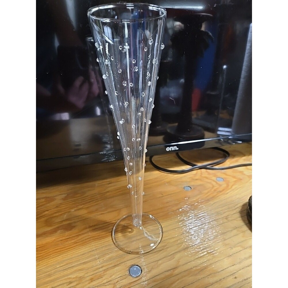 ABIGAILS LA BOEHME FLUTE GLASS - 9.75 Tall 3 Inches Wide